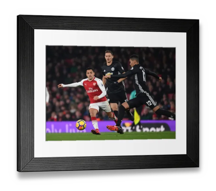 Framed Print : Clash of Titans: Sanchez vs Smalling - A Wit and Skill Battle: Arsenal vs Manchester United, Premier League 2017-18 Framed Print : Clash of Titans: Sanchez vs Smalling - A Wit and Skill Battle: Arsenal vs Manchester United, Premier League 2017-18