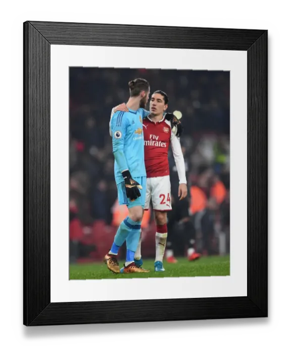 Framed Print : Bellerin and De Gea Face Off: Arsenal vs Manchester United, Premier League 2017-18 Framed Print : Bellerin and De Gea Face Off: Arsenal vs Manchester United, Premier League 2017-18