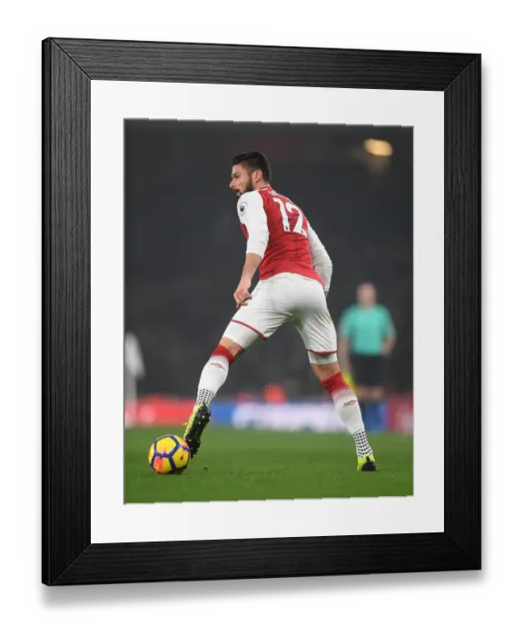 Framed Print : Giroud in Action: Arsenal vs Manchester United, Premier League 2017-18 Framed Print : Giroud in Action: Arsenal vs Manchester United, Premier League 2017-18