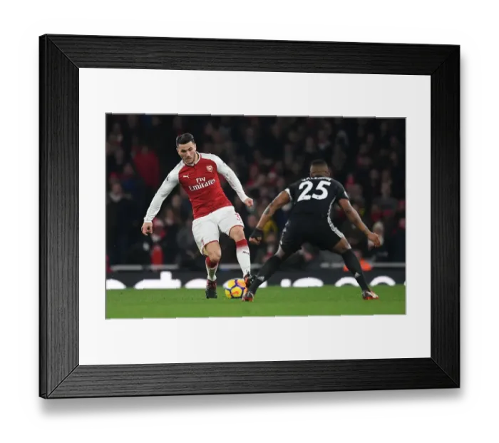 Framed Print : Clash of Titans: Sead Kolasinac vs. Antonio Valencia - Arsenal vs. Manchester United, Premier League, 2017 Framed Print : Clash of Titans: Sead Kolasinac vs. Antonio Valencia - Arsenal vs. Manchester United, Premier League, 2017