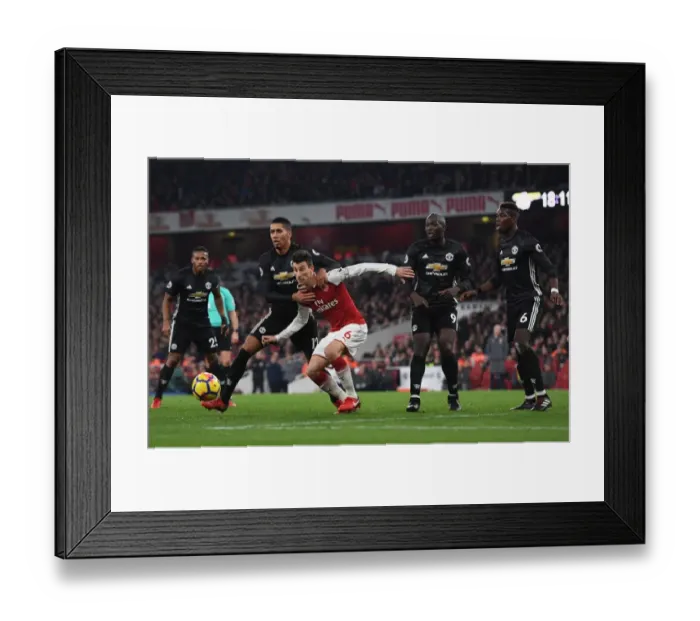 Framed Print : Koscielny vs Smalling: A Battle for Supremacy - Arsenal vs Manchester United