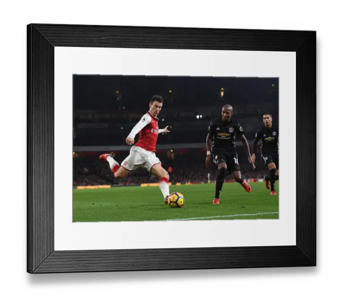 Framed Print : Clash of Titans: Koscielny vs. Young - Arsenal vs. Manchester United, Premier League 2017-18 Framed Print : Clash of Titans: Koscielny vs. Young - Arsenal vs. Manchester United, Premier League 2017-18