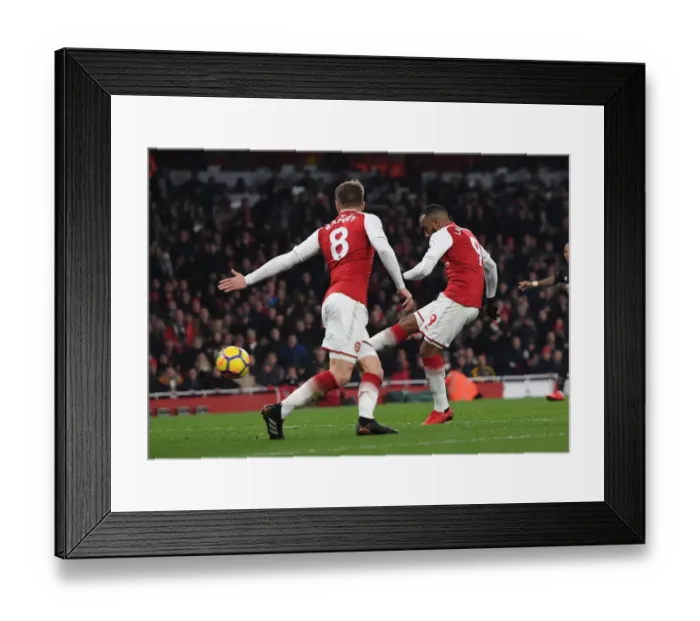 Framed Print : Alexandre Lacazette's Thrilling Winner: Arsenal vs Manchester United, Premier League 2017-18 Framed Print : Alexandre Lacazette's Thrilling Winner: Arsenal vs Manchester United, Premier League 2017-18