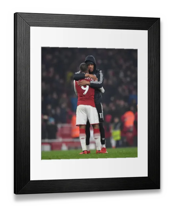 Framed Print : Clash of Stars: Lacazette vs. Martial - Arsenal vs. Manchester United, Premier League 2017-18 Framed Print : Clash of Stars: Lacazette vs. Martial - Arsenal vs. Manchester United, Premier League 2017-18