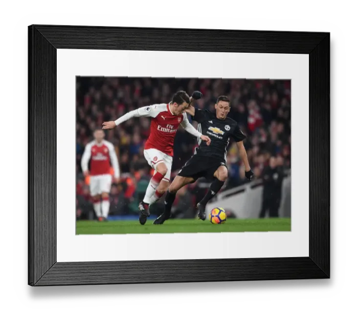 Framed Print : Mesut Ozil vs. Nemanja Matic: Battle in the Midfield - Arsenal v Manchester United (2017-18) Framed Print : Mesut Ozil vs. Nemanja Matic: Battle in the Midfield - Arsenal v Manchester United (2017-18)