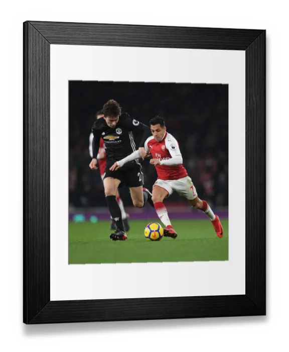 Framed Print : Clash of Stars: Sanchez vs. Lindelof - Arsenal vs. Manchester United, Premier League 2017-18 Framed Print : Clash of Stars: Sanchez vs. Lindelof - Arsenal vs. Manchester United, Premier League 2017-18
