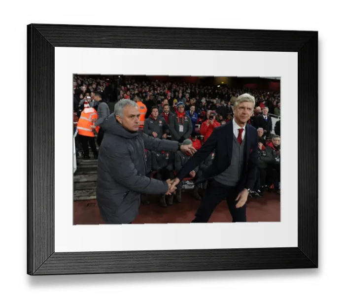 Framed Print : Arsene Wenger vs. Jose Mourinho: Premier League Showdown (Arsenal v Manchester United, 2017)