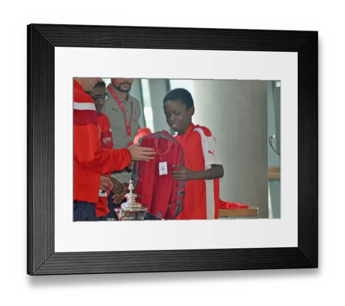 Framed Print : Arsenal Soccer Schools: Unforgettable Residential Experience - Week 2 at Arsenal Football Club Framed Print : Arsenal Soccer Schools: Unforgettable Residential Experience - Week 2 at Arsenal Football Club