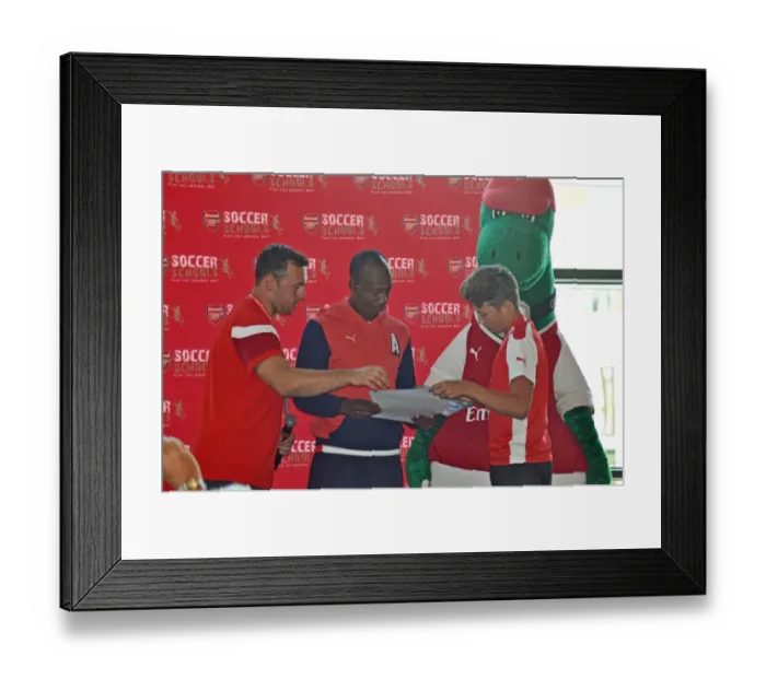 Framed Print : Arsenal Soccer Schools: Unforgettable Residential Week 2 at Arsenal Football Club