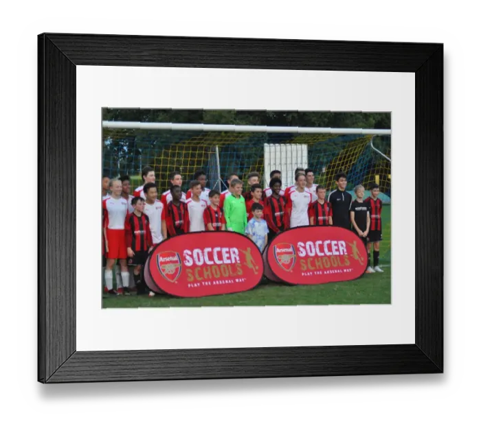 Framed Print : Arsenal Soccer Schools: Unforgettable Residential Week 2 at Arsenal Football Club Framed Print : Arsenal Soccer Schools: Unforgettable Residential Week 2 at Arsenal Football Club