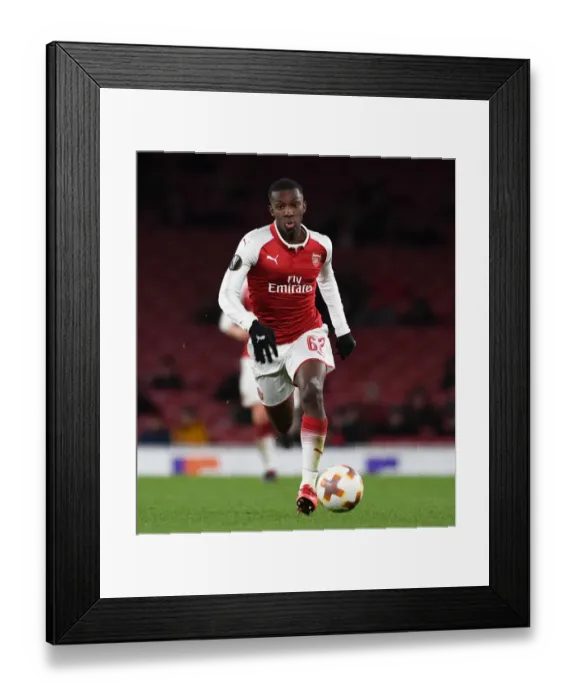Framed Print : Arsenal's Eddie Nketiah in Action against BATE Borisov, UEFA Europa League (2017-18) Framed Print : Arsenal's Eddie Nketiah in Action against BATE Borisov, UEFA Europa League (2017-18)