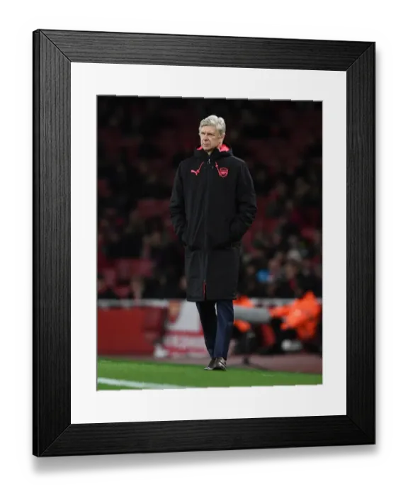 Framed Print : Arsene Wenger Leads Arsenal Against BATE Borisov in Europa League