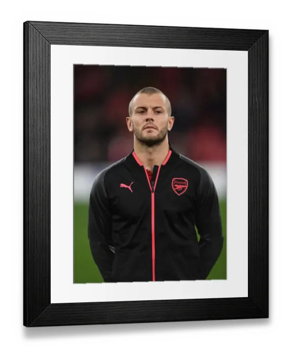 Framed Print : Jack Wilshere Readies for Arsenal's Europa League Clash Against BATE Borisov