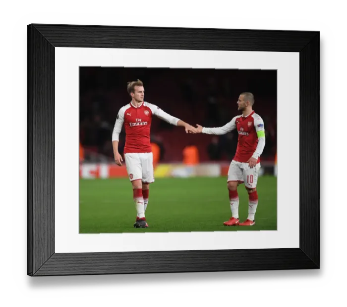 Framed Print : Arsenal's Jack Wilshere and Rob Holding Celebrate Europa League Victory Framed Print : Arsenal's Jack Wilshere and Rob Holding Celebrate Europa League Victory