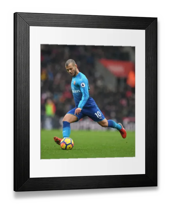 Framed Print : Jack Wilshere: In Action Against Southampton, Premier League 2017-18 Framed Print : Jack Wilshere: In Action Against Southampton, Premier League 2017-18