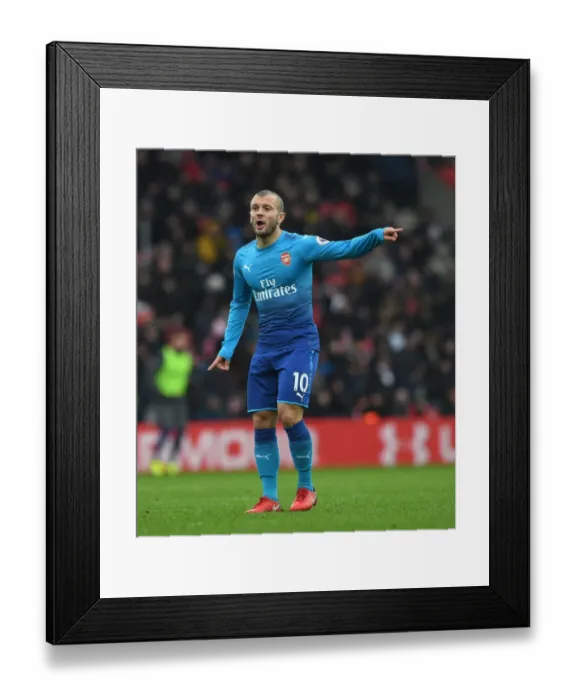 Framed Print : Jack Wilshere in Action: Arsenal vs. Southampton, Premier League 2017-18