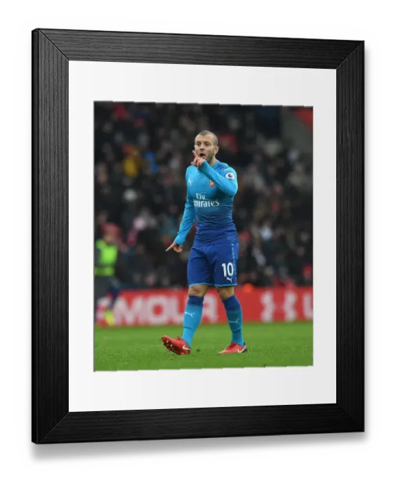 Framed Print : Jack Wilshere in Action: Southampton vs. Arsenal, Premier League 2017-18 Framed Print : Jack Wilshere in Action: Southampton vs. Arsenal, Premier League 2017-18