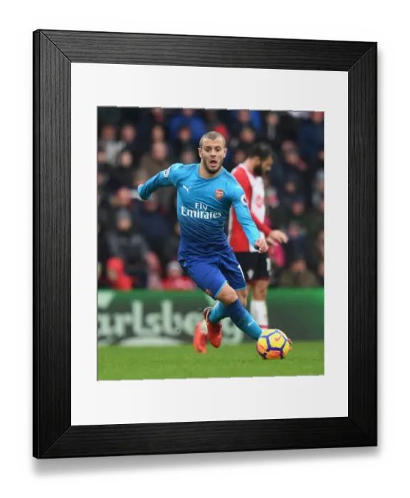 Framed Print : Jack Wilshere in Action: Southampton vs Arsenal, Premier League 2017-18 Framed Print : Jack Wilshere in Action: Southampton vs Arsenal, Premier League 2017-18