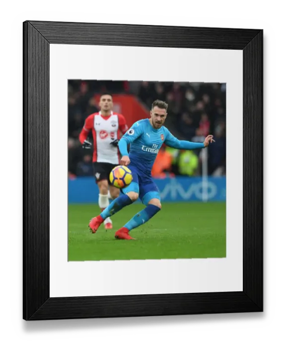 Framed Print : Aaron Ramsey in Action: Southampton vs. Arsenal, Premier League 2017-18 Framed Print : Aaron Ramsey in Action: Southampton vs. Arsenal, Premier League 2017-18