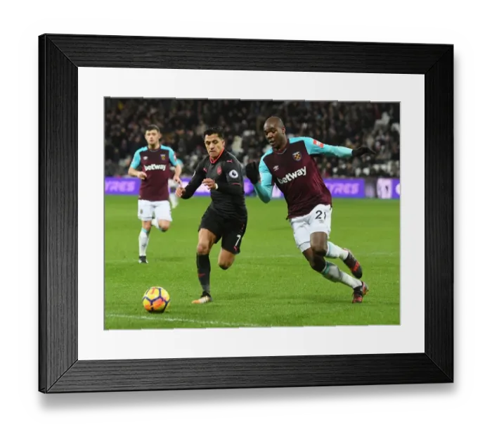 Framed Print : Clash of Titans: Sanchez vs. Ogbonna - A Football Showdown at London Stadium Framed Print : Clash of Titans: Sanchez vs. Ogbonna - A Football Showdown at London Stadium