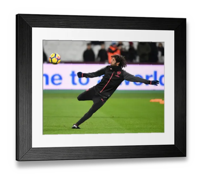 Framed Print : Mohamed Elneny: Arsenal's Focus Ahead of West Ham Clash (2017-18)