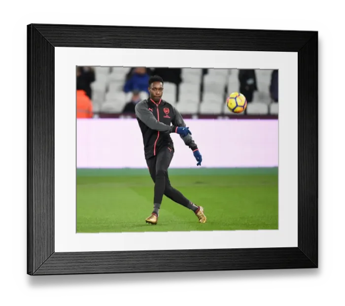 Framed Print : Danny Welbeck: Arsenal Forward Ready for West Ham Clash (2017-18 Premier League)