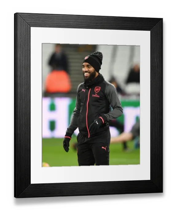 Framed Print : Alex Lacazette: Focused Ahead of West Ham United vs Arsenal Clash Framed Print : Alex Lacazette: Focused Ahead of West Ham United vs Arsenal Clash
