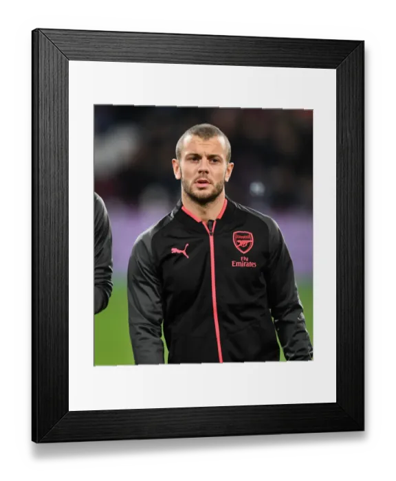 Framed Print : Jack Wilshere: A Former Arsenal Star Faces His Old Team in the Premier League (West Ham United vs Arsenal, 2017-18)