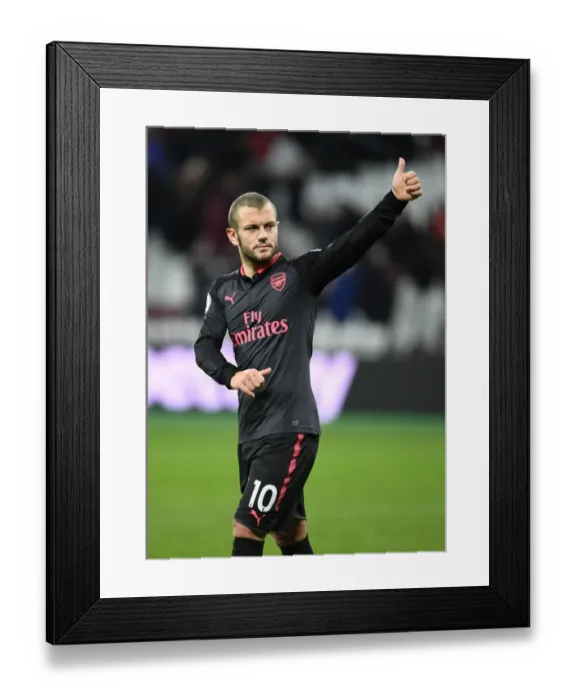 Framed Print : Jack Wilshere Bids Farewell to Arsenal Fans after West Ham Match Framed Print : Jack Wilshere Bids Farewell to Arsenal Fans after West Ham Match