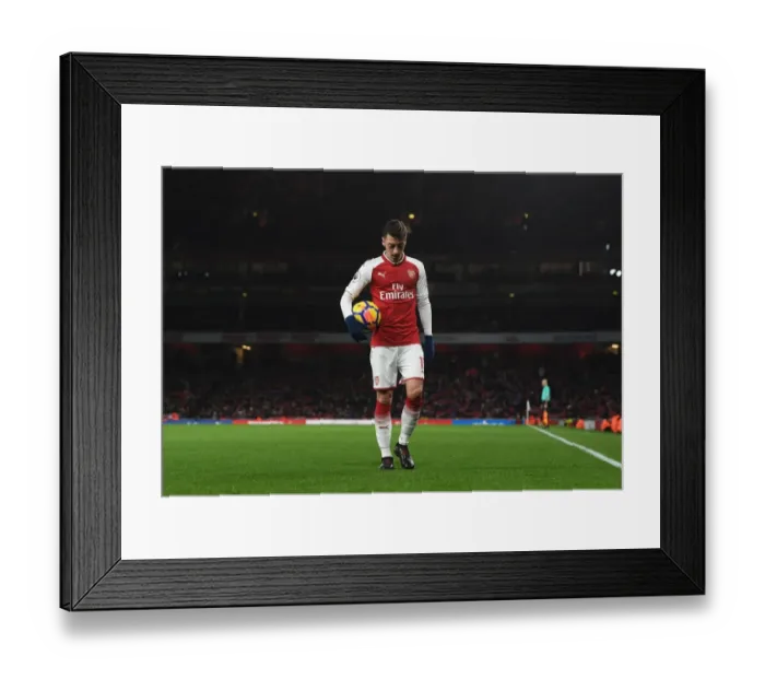 Framed Print : Mesut Ozil in Action: Arsenal vs Newcastle United, Premier League 2017-18