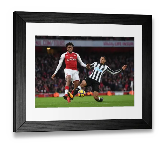 Framed Print : Arsenal vs. Newcastle United: Iwobi vs. Hayden - Premier League Clash at Emirates Stadium Framed Print : Arsenal vs. Newcastle United: Iwobi vs. Hayden - Premier League Clash at Emirates Stadium