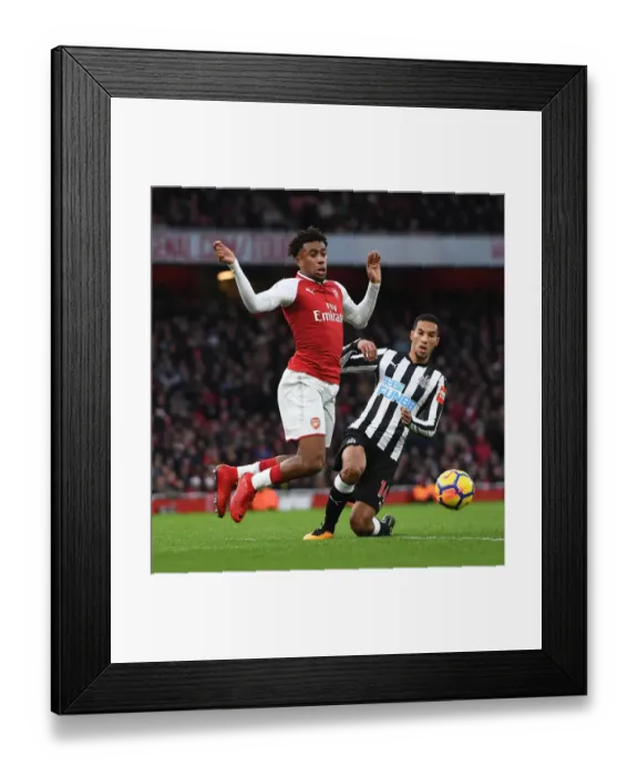 Framed Print : Arsenal vs Newcastle United: Clash Between Iwobi and Hayden