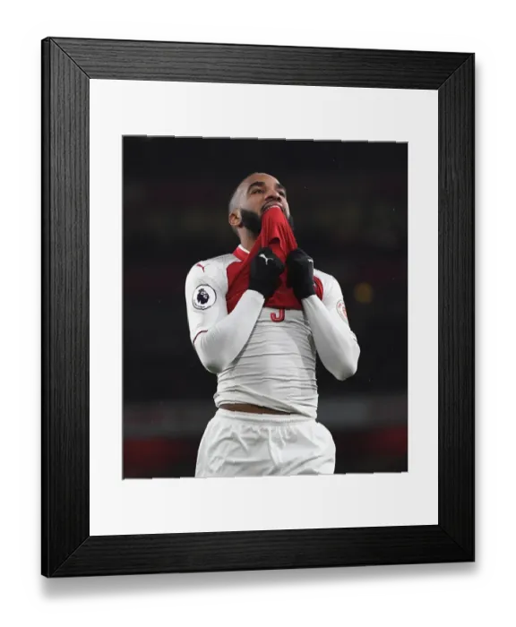 Framed Print : Alexandre Lacazette in Action: Arsenal vs Newcastle United, Premier League 2017-18 Framed Print : Alexandre Lacazette in Action: Arsenal vs Newcastle United, Premier League 2017-18