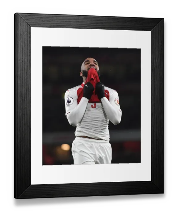 Framed Print : Alexandre Lacazette in Action: Arsenal vs Newcastle United, Premier League 2017-18 Framed Print : Alexandre Lacazette in Action: Arsenal vs Newcastle United, Premier League 2017-18
