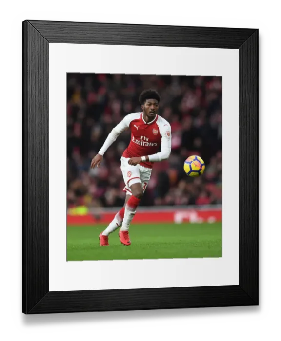 Framed Print : Ainsley Maitland-Niles in Action: Arsenal vs Newcastle United, Premier League 2017-18