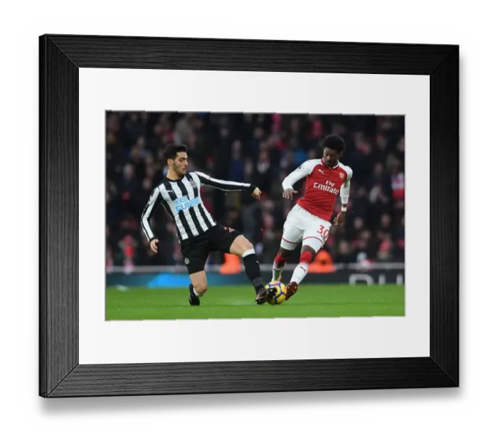 Framed Print : Midfield Showdown: Maitland-Niles vs Merino - Arsenal vs Newcastle United Framed Print : Midfield Showdown: Maitland-Niles vs Merino - Arsenal vs Newcastle United