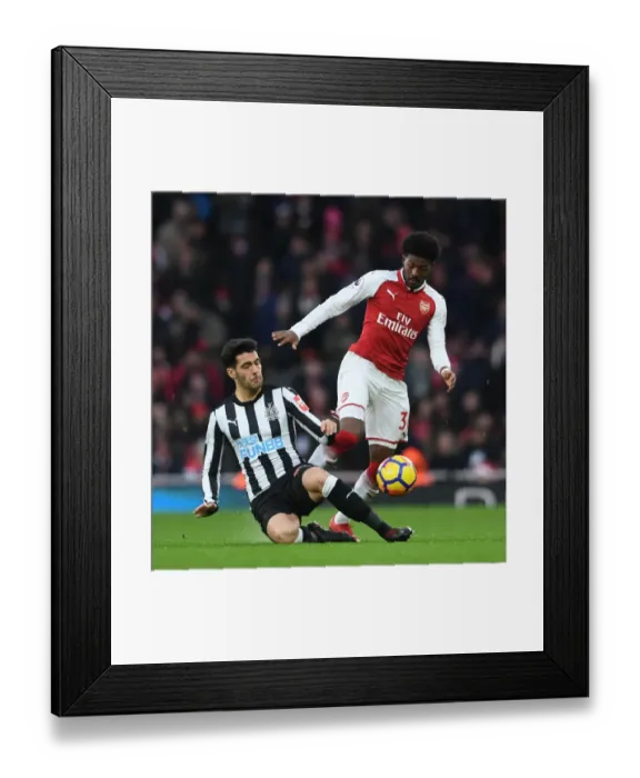 Framed Print : Midfield Showdown: Ainsley Maitland-Niles vs Mikel Merino (Arsenal vs Newcastle United, 2017-18) Framed Print : Midfield Showdown: Ainsley Maitland-Niles vs Mikel Merino (Arsenal vs Newcastle United, 2017-18)