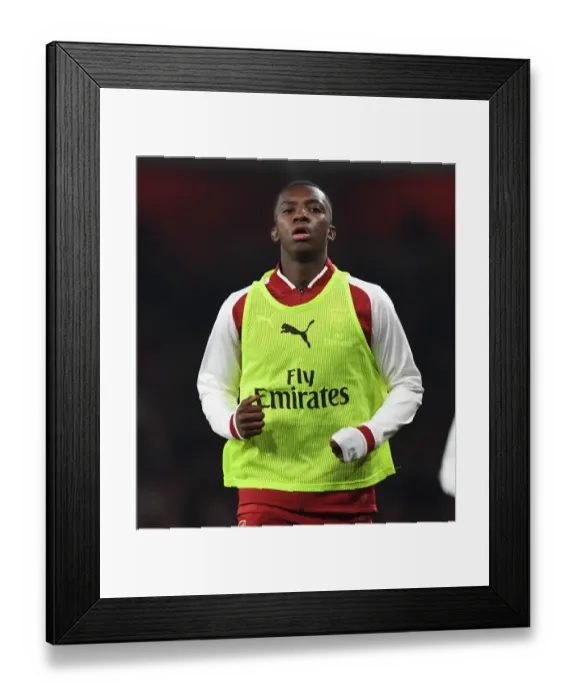 Framed Print : Arsenal's Eddie Nketiah: Ready to Shine in Carabao Cup Quarterfinal vs West Ham