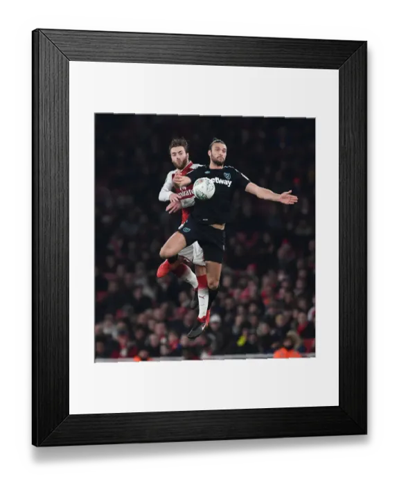 Framed Print : Clash at the Emirates: Chambers vs. Carroll in Carabao Cup Showdown Framed Print : Clash at the Emirates: Chambers vs. Carroll in Carabao Cup Showdown