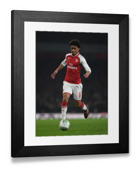 Framed Print : Reiss Nelson Shines: Arsenal vs. West Ham United, Carabao Cup Quarterfinals