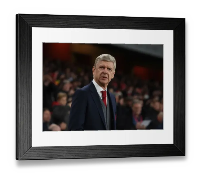 Framed Print : Arsene Wenger: Arsenal Manager Preparing for Carabao Cup Clash Against West Ham United