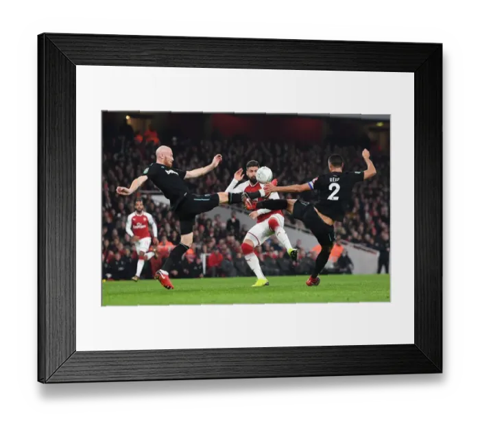 Framed Print : Arsenal vs. West Ham: Giroud Faces Off Against Collins and Reid in Carabao Cup Clash Framed Print : Arsenal vs. West Ham: Giroud Faces Off Against Collins and Reid in Carabao Cup Clash