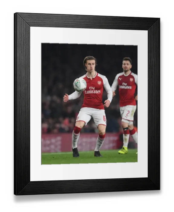 Framed Print : Ben Sheaf in Action: Arsenal vs. West Ham United, Carabao Cup Quarterfinals