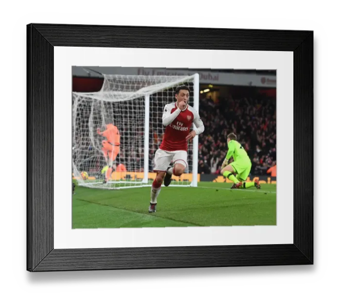 Framed Print : Mesut Ozil's Thrilling Goal: Arsenal vs. Liverpool, Premier League 2017-18 Framed Print : Mesut Ozil's Thrilling Goal: Arsenal vs. Liverpool, Premier League 2017-18