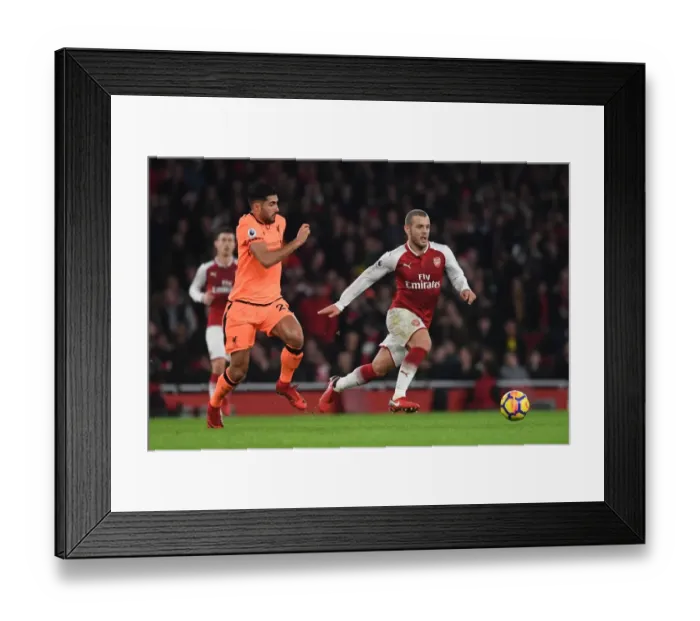 Framed Print : Wilshere vs. Can: A Premier League Rivalry Erupts on the Arsenal Field