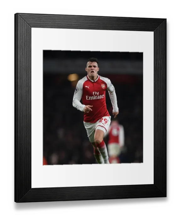 Framed Print : Granit Xhaka's Double Strike: Arsenal's Dramatic Comeback Against Liverpool (2017-18) Framed Print : Granit Xhaka's Double Strike: Arsenal's Dramatic Comeback Against Liverpool (2017-18)