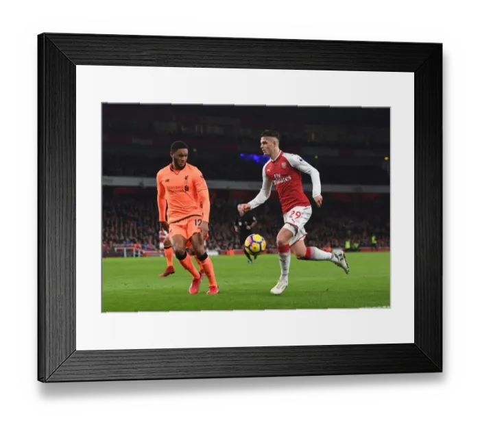 Framed Print : Clash of Midfield Titans: Xhaka vs. Gomez in Arsenal vs. Liverpool Showdown Framed Print : Clash of Midfield Titans: Xhaka vs. Gomez in Arsenal vs. Liverpool Showdown