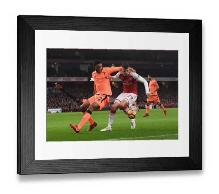 Framed Print : Clash of Midfield Titans: Xhaka vs. Gomez - Arsenal vs. Liverpool Showdown (2017-18) Framed Print : Clash of Midfield Titans: Xhaka vs. Gomez - Arsenal vs. Liverpool Showdown (2017-18)