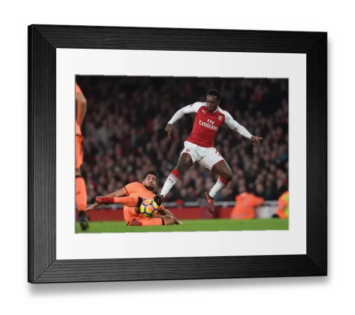 Framed Print : Clash of Titans: Welbeck vs Can - Arsenal vs Liverpool, Premier League