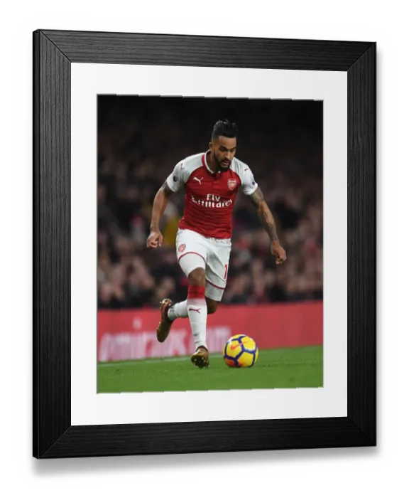 Framed Print : Theo Walcott in Action: Arsenal vs Liverpool, Premier League 2017-18